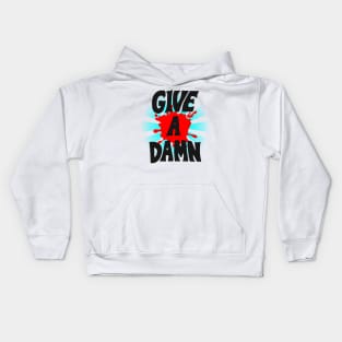 Give A Damn As Worn By Alex Turner Black Kids Hoodie